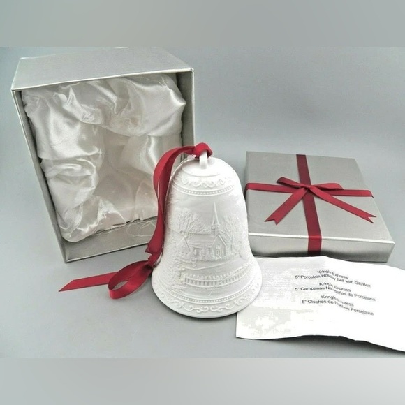 Kringle Express Other - Kringle Express 5” Illuminated Porcelain Holiday Bell with Gift Box